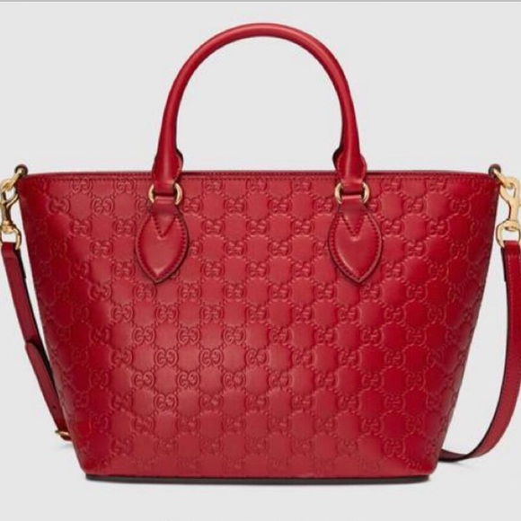 SOLD! NEW! Gucci Signature Leather Tote - Picture 3 of 7